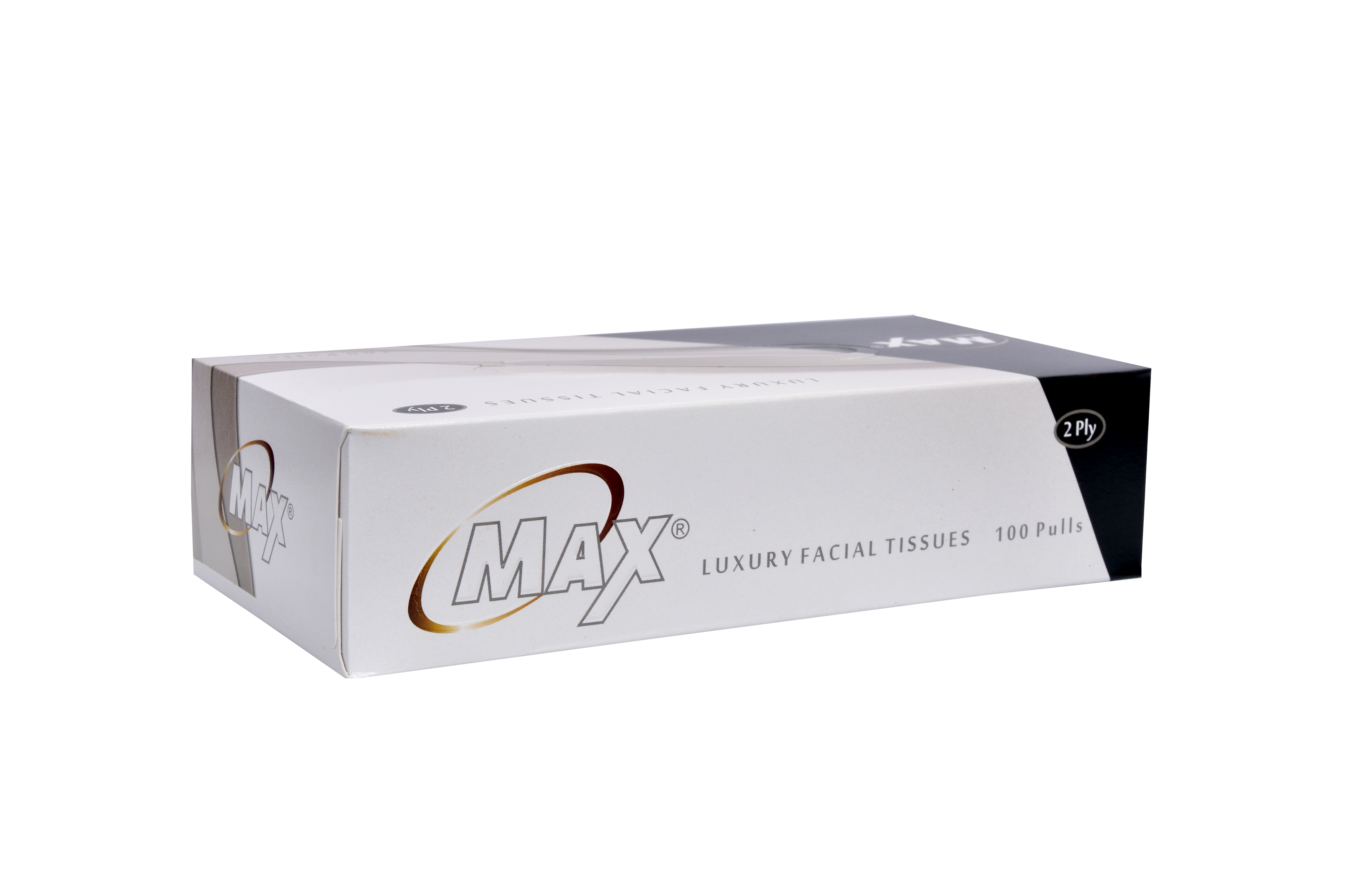 Max Facial Tissue Multi-Colour - 100 Pulls | Virgin Facial Tissue Box | Pack of 12